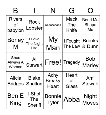 GM 2 Videos Large X Bingo Card