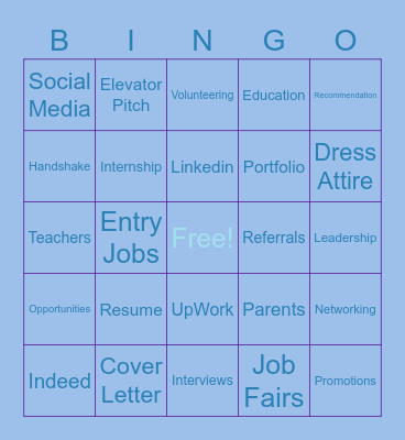 Get The Job! Bingo Card