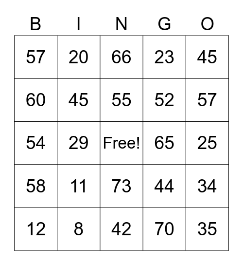 CVS RIV-3 Bingo Card