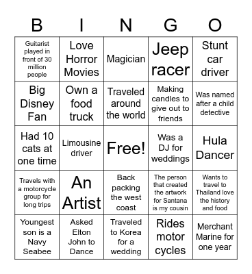Region 21 Awesome Team Bingo Card