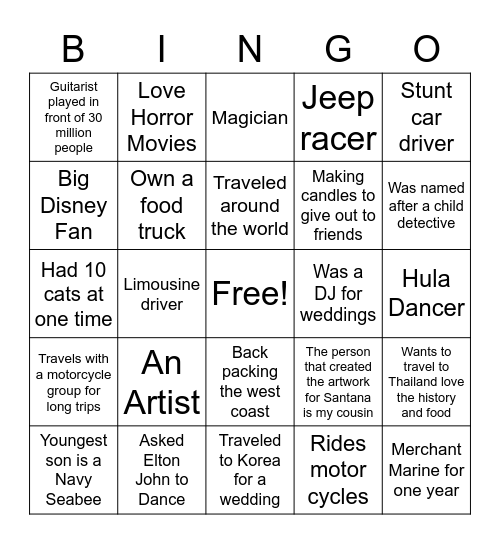 Region 21 Awesome Team Bingo Card