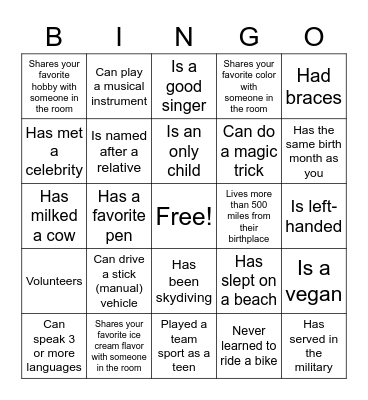 Charge Nurse Bingo Card