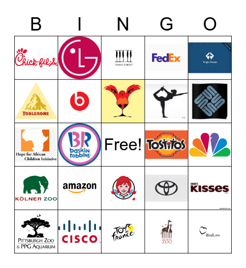 Marketing & Business Application - Logo Bingo Card