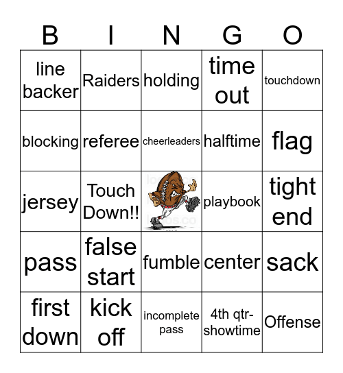 Muck Bowl Bingo Card