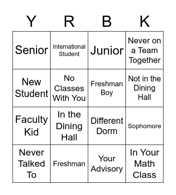 Portrait Q&A Bingo Card