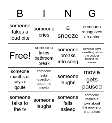 Thanksgiving BINGO Card