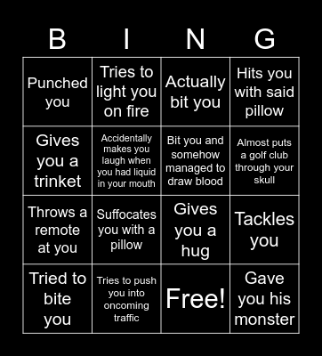 Rens love Bingo Card