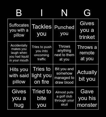 Rens love Bingo Card