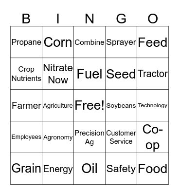 Central Valley Bingo Card