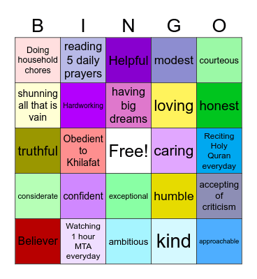 AMWSA Workshop November 2022 Bingo Card