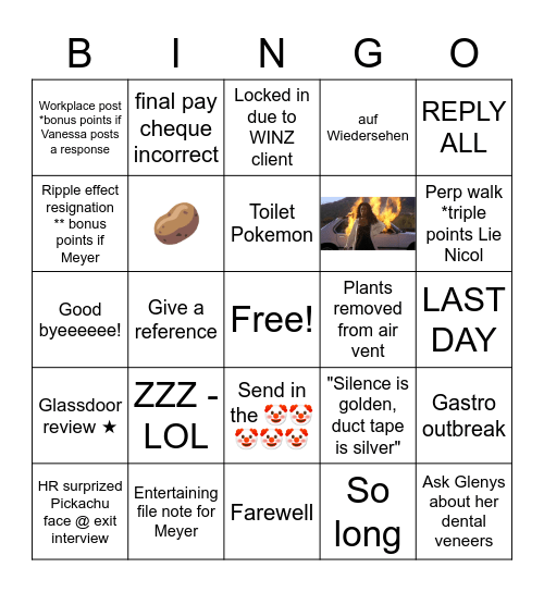 Farewell Public Trust LMAOOOOO Bingo Card