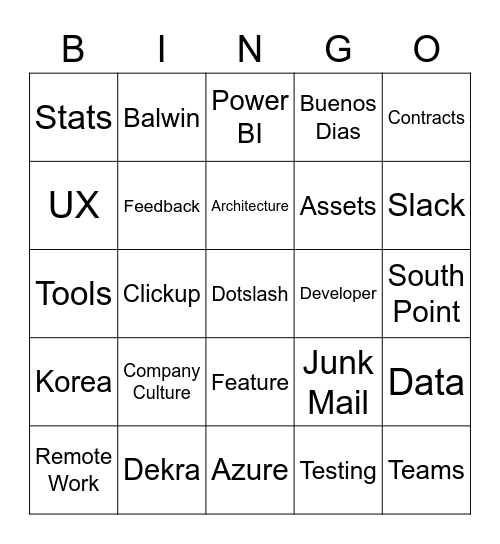 BINGO Card