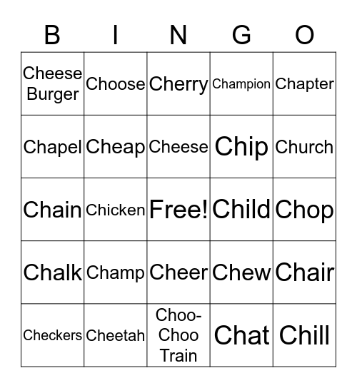 /ch/ Bingo Card