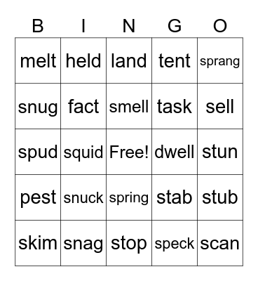 Heart Words 1-17 Bingo Card