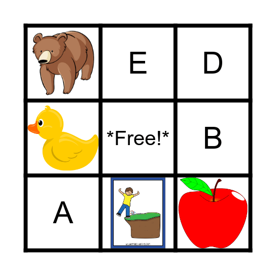 ABC Bingo Card