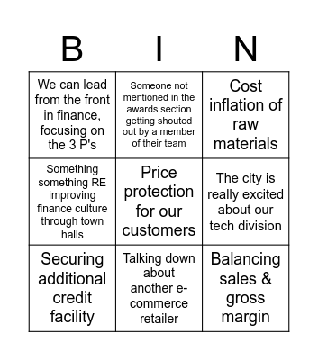 Bingo Card