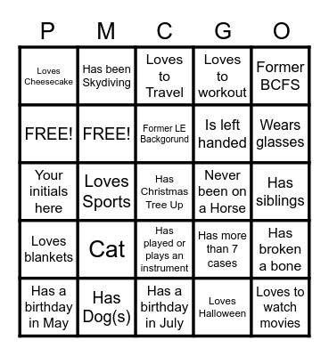 Fly like a G6 Bingo Card