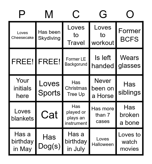 Fly like a G6 Bingo Card