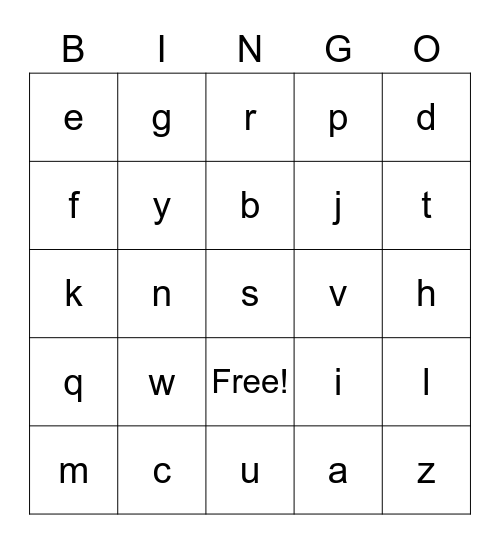 verbs in past, pronouns Bingo Card