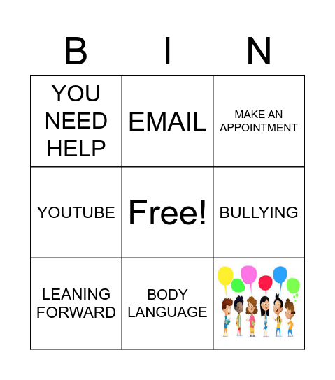 COMMUNICATION Bingo Card