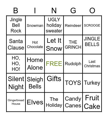 FESTIVE BINGO Card