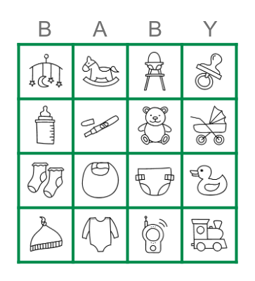 Baby Bingo Schmidt-Baby Bingo Card