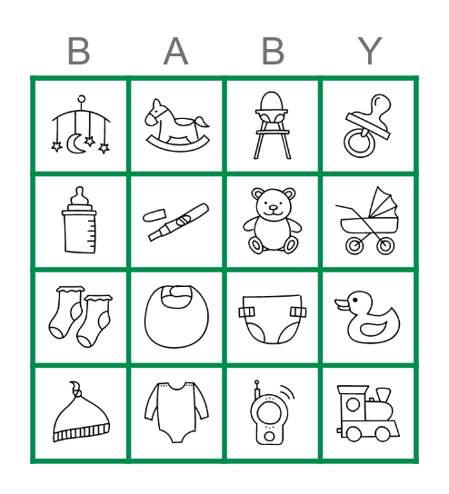 Baby Bingo Schmidt-Baby Bingo Card