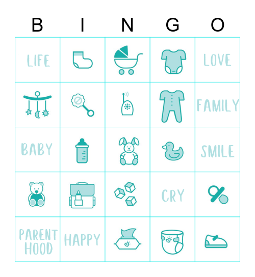 Baby Bingo Card