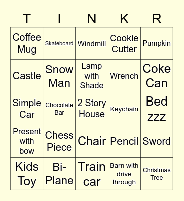 Google Docs Bingo Card
