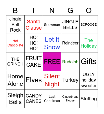 FESTIVE BINGO Card