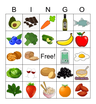 Heart Healthy Bingo Card