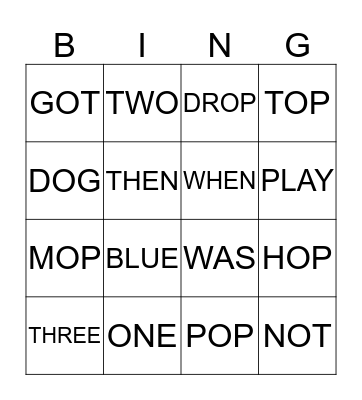 Bingo Card