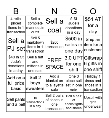 Lyndsey Bingo Card