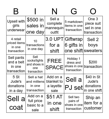 Jolyn Bingo Card