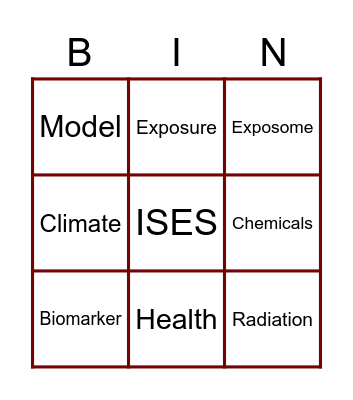 ISES Holiday Social Bingo Card