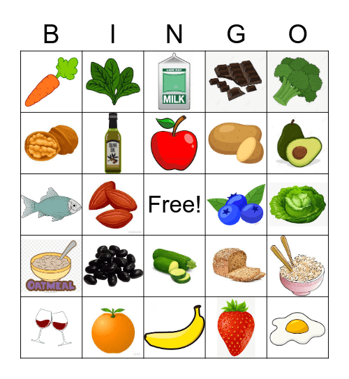 Heart Healthy Bingo Card