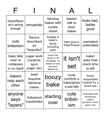 THE FINAL 2022 Bingo Card