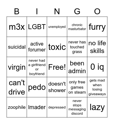 old roblox bingo Card