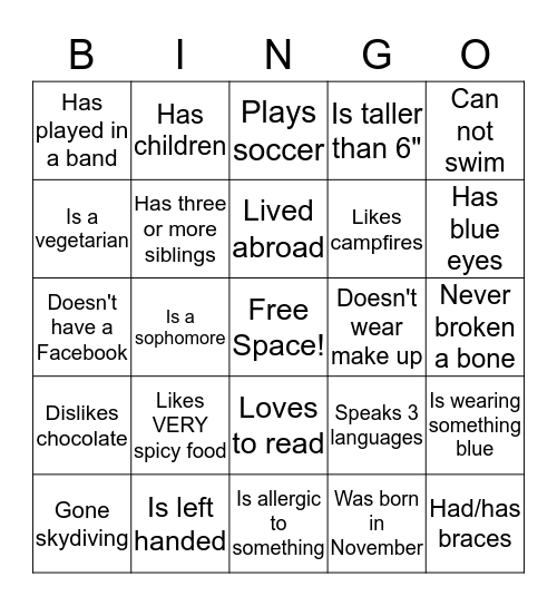 Global Dialogue Bingo Card