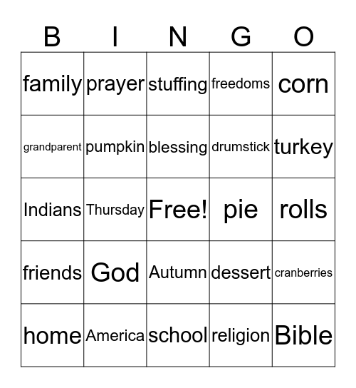 Gabriella kay hisch:] Bingo Card