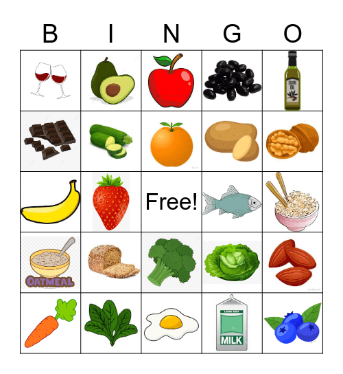 Heart Healthy Bingo Card