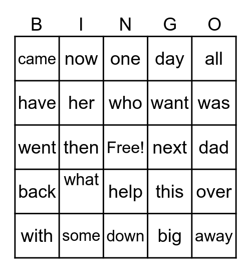 RED Group bingo Card