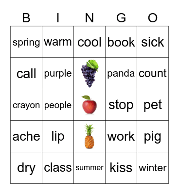 PRACTICE DAY 10 Bingo Card