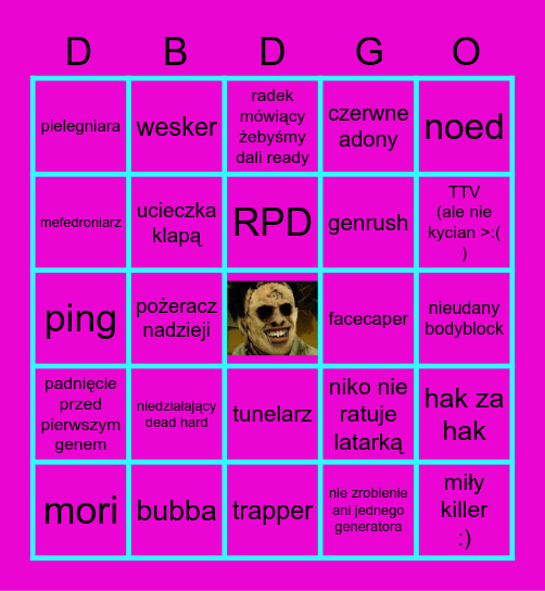 DBD BINGO Card