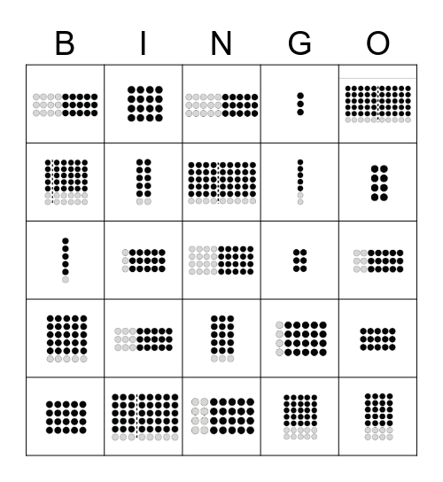 Structured Arrays Bingo Card