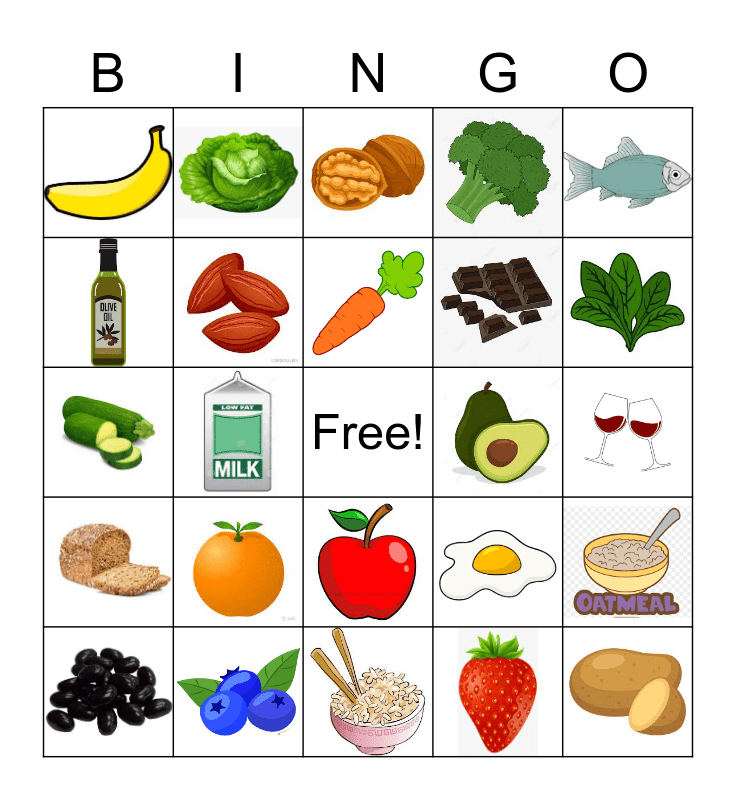 Heart Healthy Bingo Card