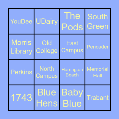 UD Bingo Card