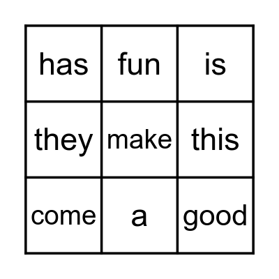 Unit 1 Week 4 Bingo Card