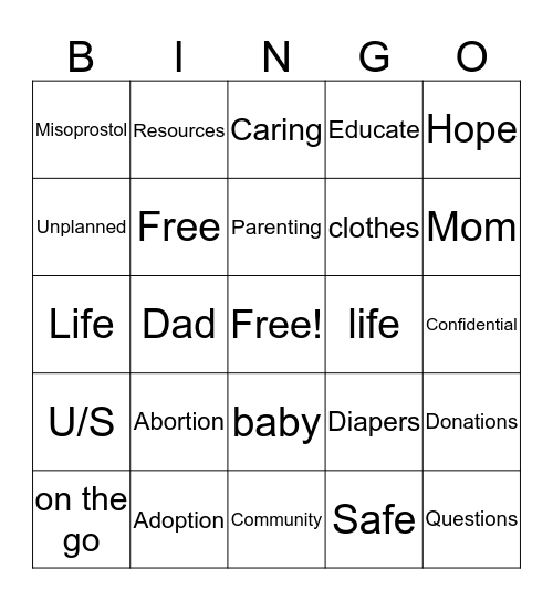 Bingo Card