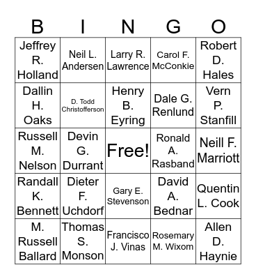 Conference Bingo Card